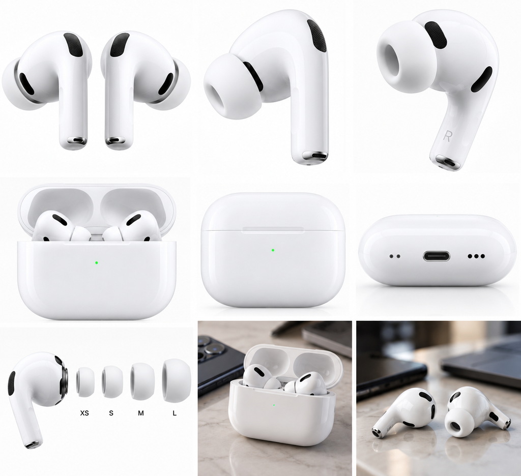 Premium AirPods Pro 3rd Generation – Bluetooth Earbuds with USB-C Charging Case